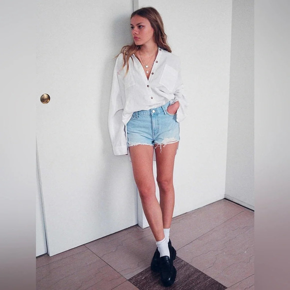 Urban Outfitters BDG Girlfriend High Rise Jean Shorts - Picture 1 of 8